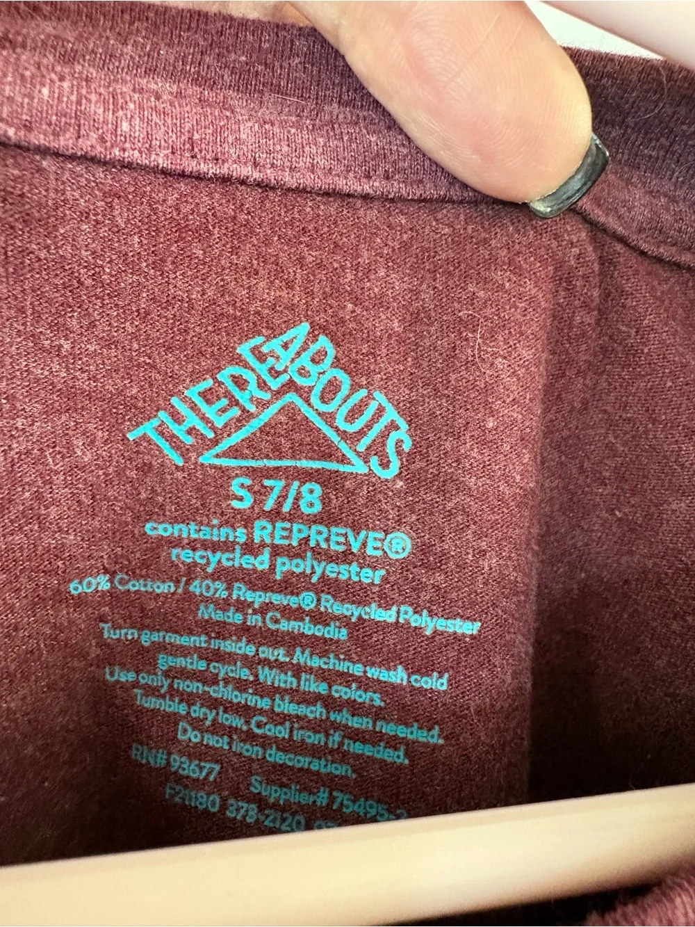 3/$10 - Kids Long Sleeve Mountain Graphic Tee - Shirt Burgundy